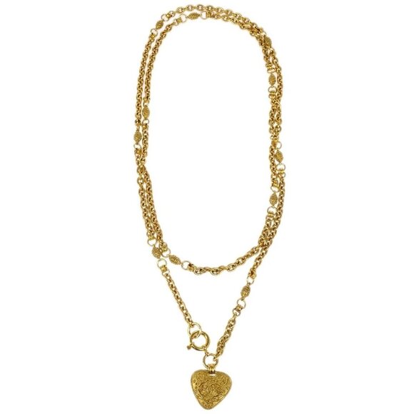 Chanel Chain Pendant Necklace Gold - Picture 1 of 4